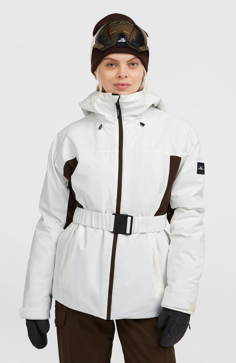 FWC'Cruz Hybrid-Skijacke mit Gürtel | Snow White Colour Block