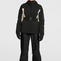 FWC'Cruz Hybrid-Skijacke mit Gürtel | Black Out Colour Block