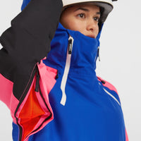 FWC'Play Asymmetric Ski- und Snowboardjacke | Active Blue Colour Block