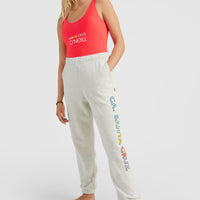 Connective High-Waist Jogginghose | White Melange