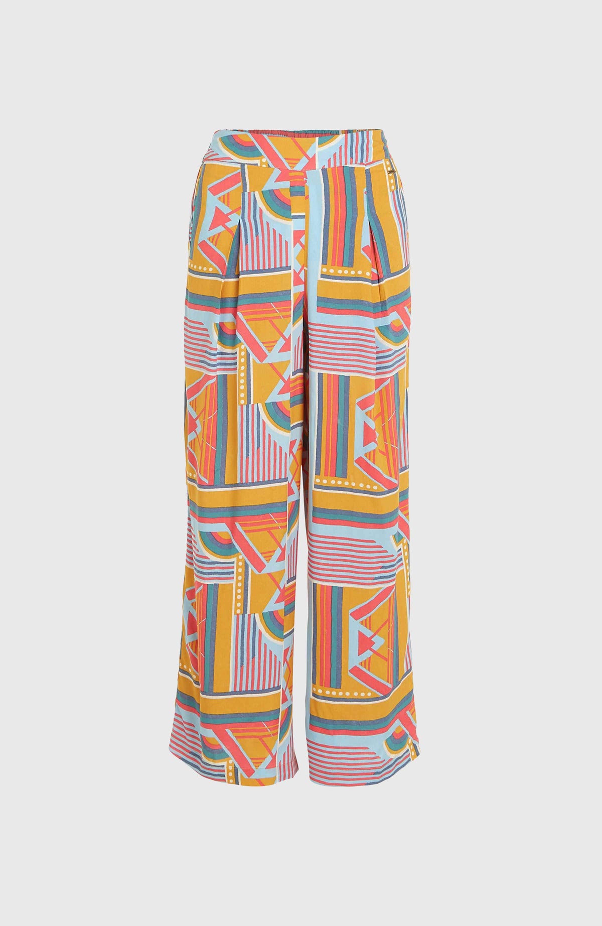 Farrah Women of the Wave Woven Hose | Yellow Art Geo