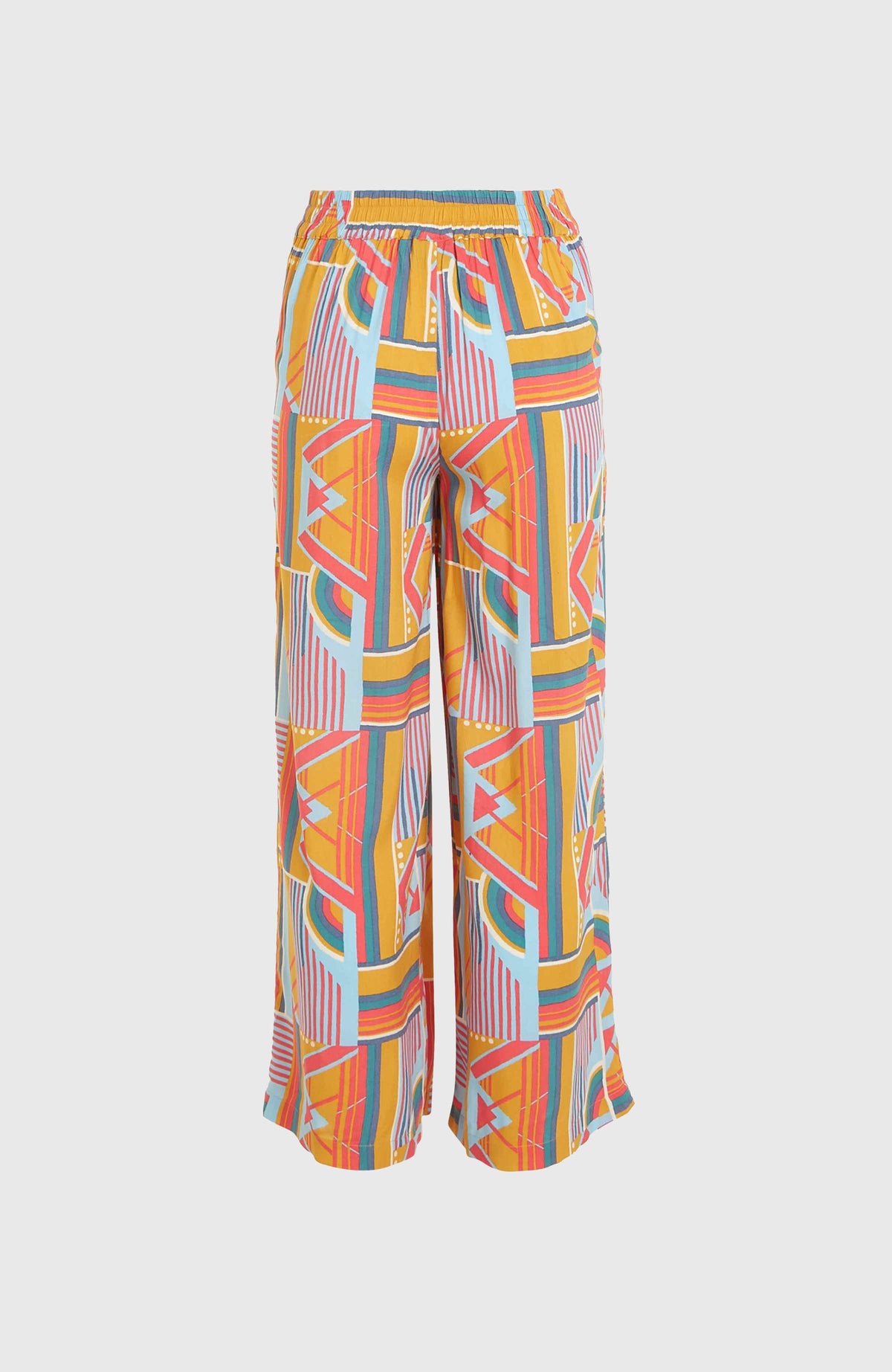 Farrah Women of the Wave Woven Hose | Yellow Art Geo