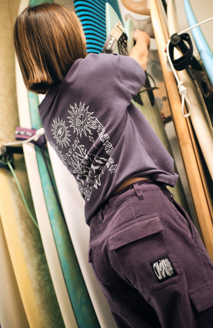 Lockeres Surf Heroes T-Shirt | Mauve Miracle