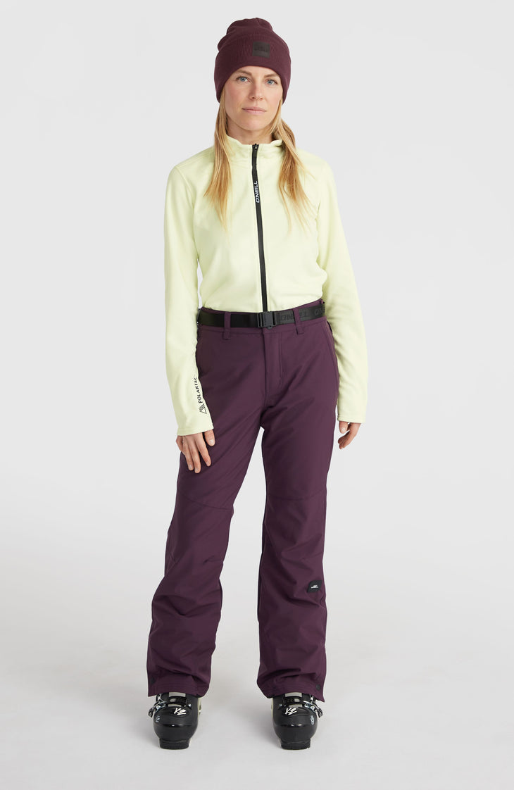 Star Slim Skihose | Aubergine