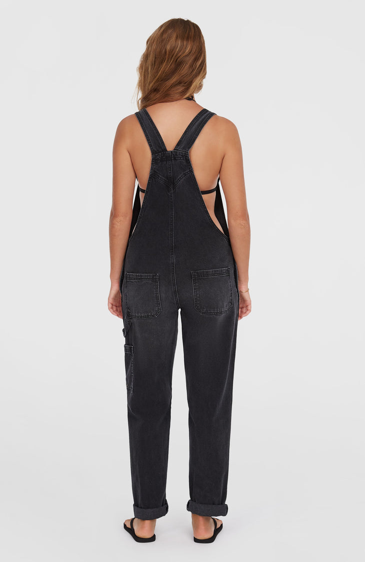 Essentials Twill-Latzhose | Black Out