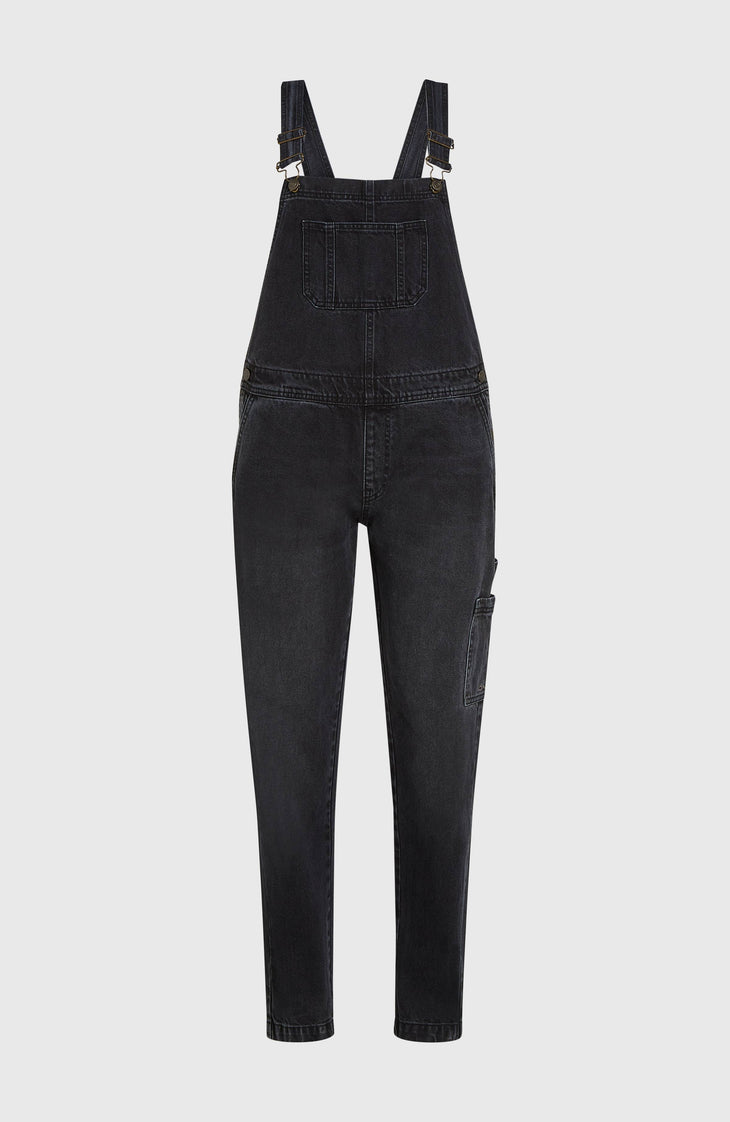 Essentials Twill-Latzhose | Black Out