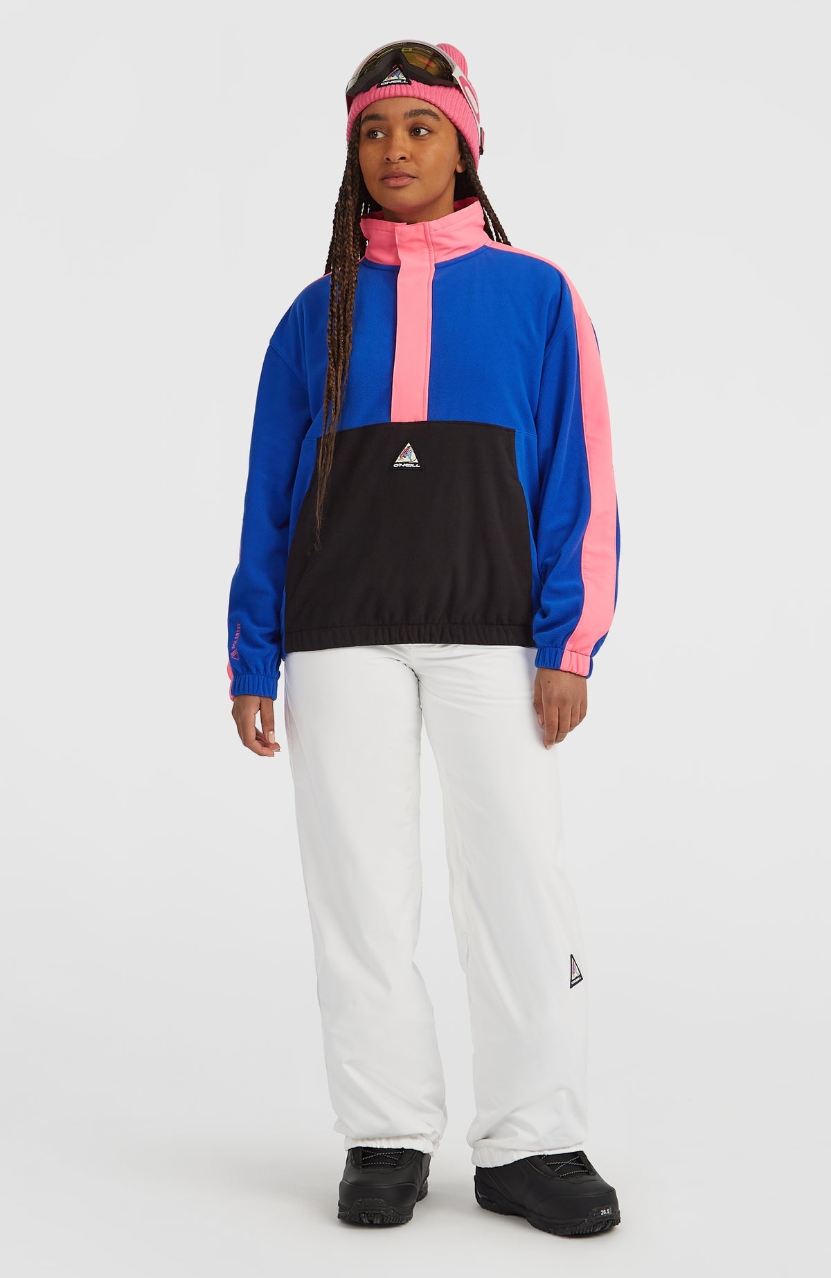 FWC'Play Ski- und Snowboardhose für Damen, weiß, Ganzkörperansicht am Model