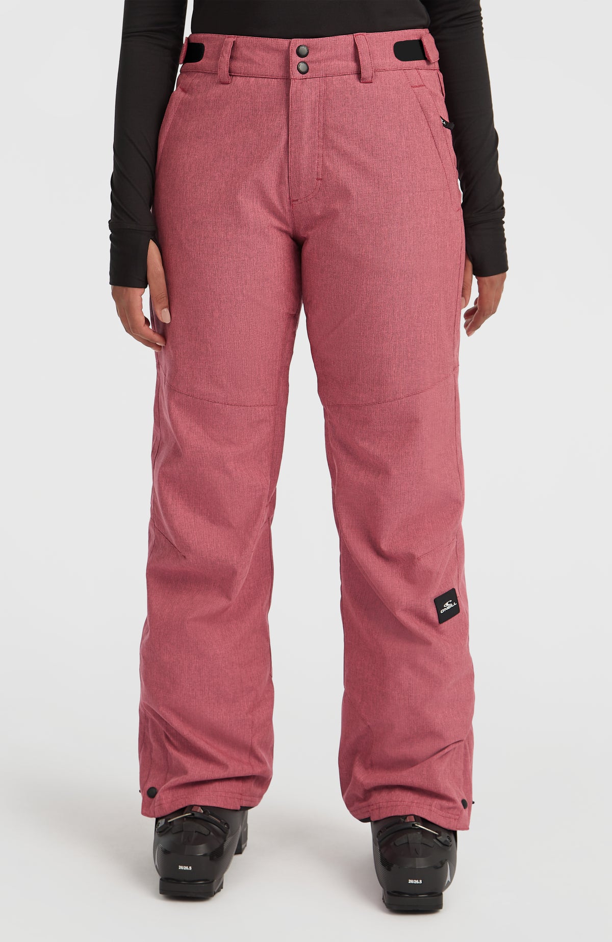 O'Neill FWC'Cruz Melange Skihose für Damen in Pink, Vorderansicht, am Model