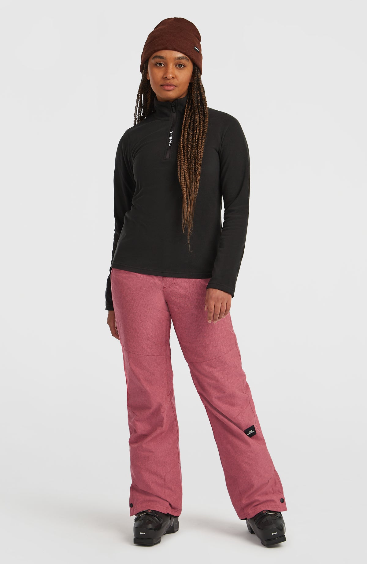 FWC'Cruz Melange Skihose für Damen in Pink, Ganzkörperansicht am Model