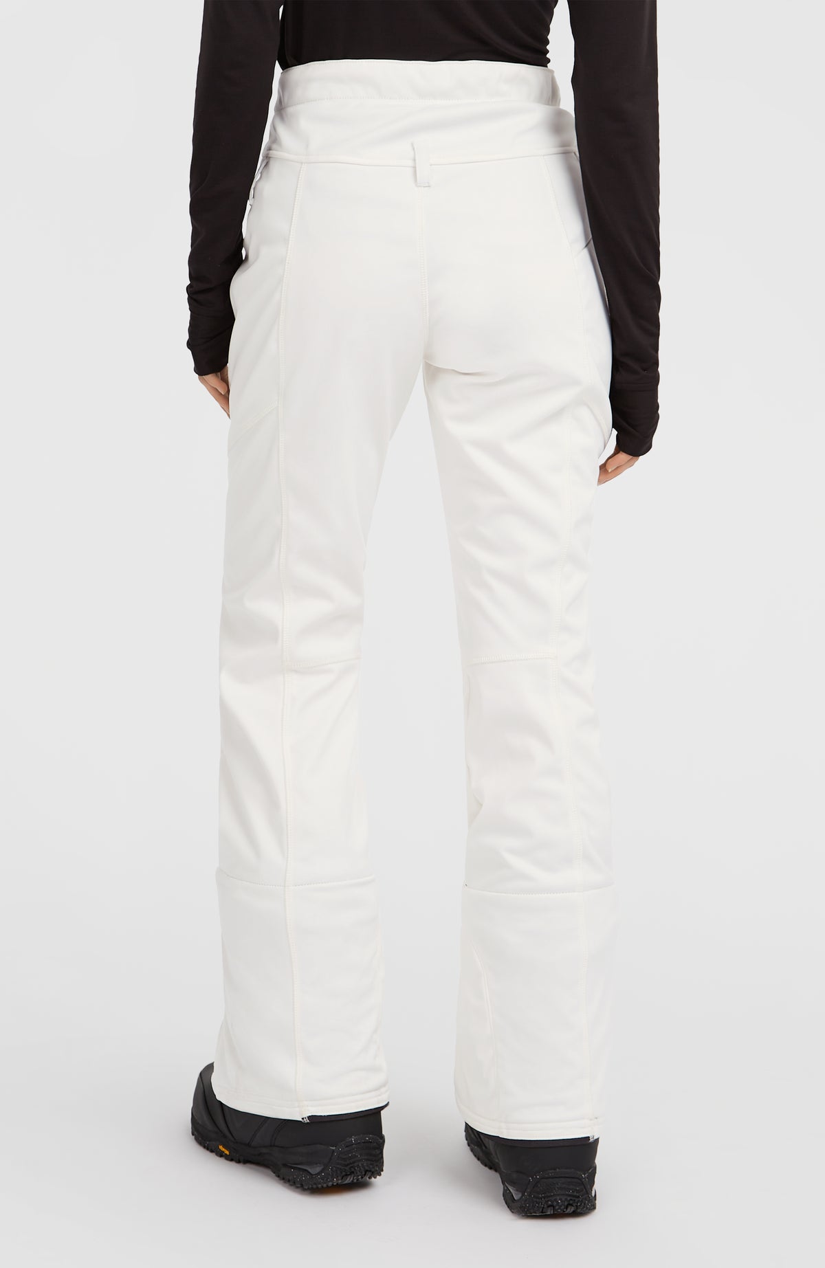 FWC'Cruz Softshell-Skihose für Damen, weiß, Rückansicht am Model