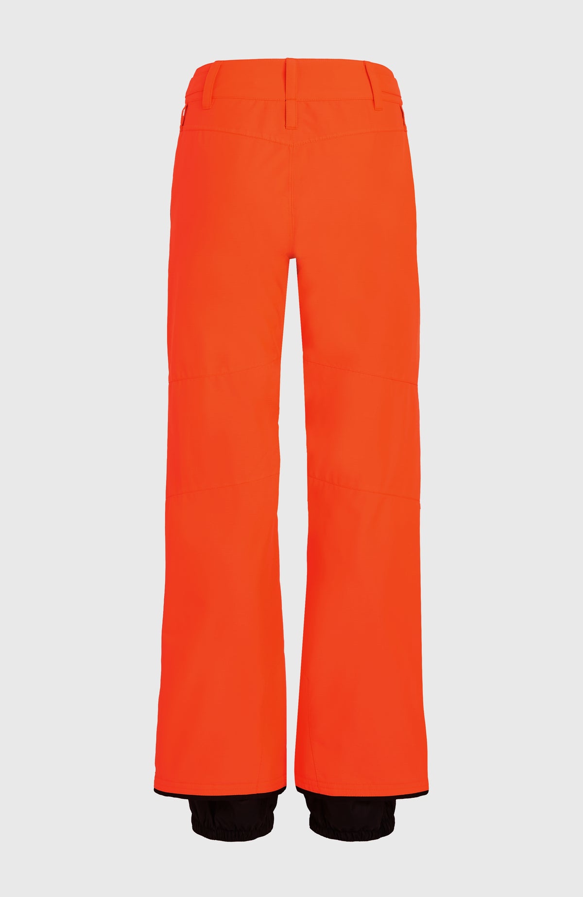Rote FWC'Cruz Slim Skihose für Damen, freigestellt von hinten mit Ziernähten