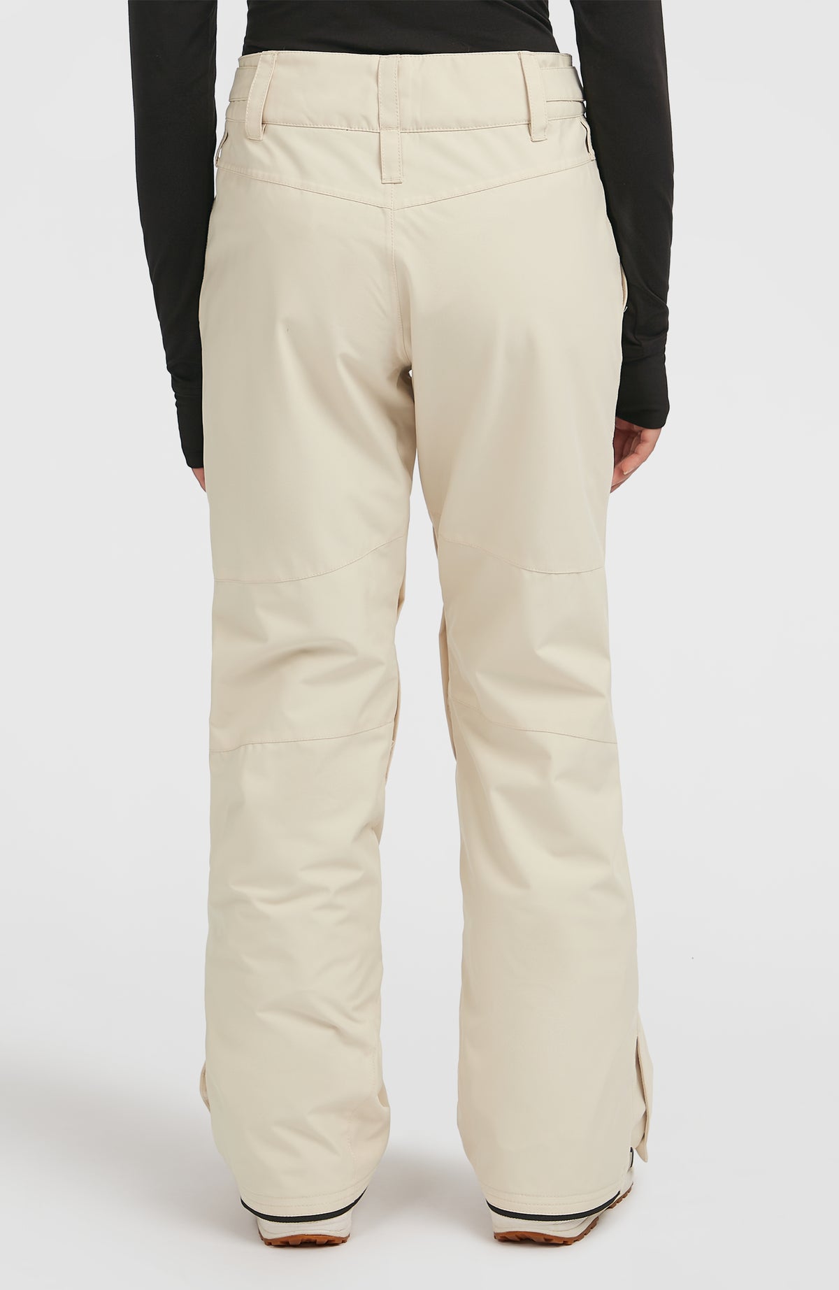 FWC'Cruz Slim Skihose für Damen, beige, Rückansicht getragen am Model mit Teilungsnähten