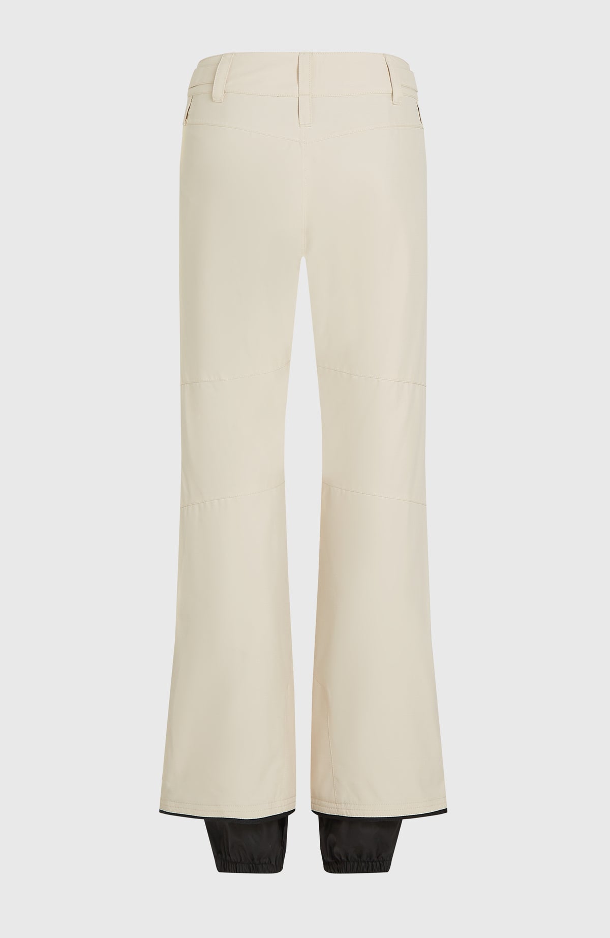 FWC'Cruz Slim Skihose für Damen, beige, freigestellt von hinten mit Gürtelschlaufen am Bund