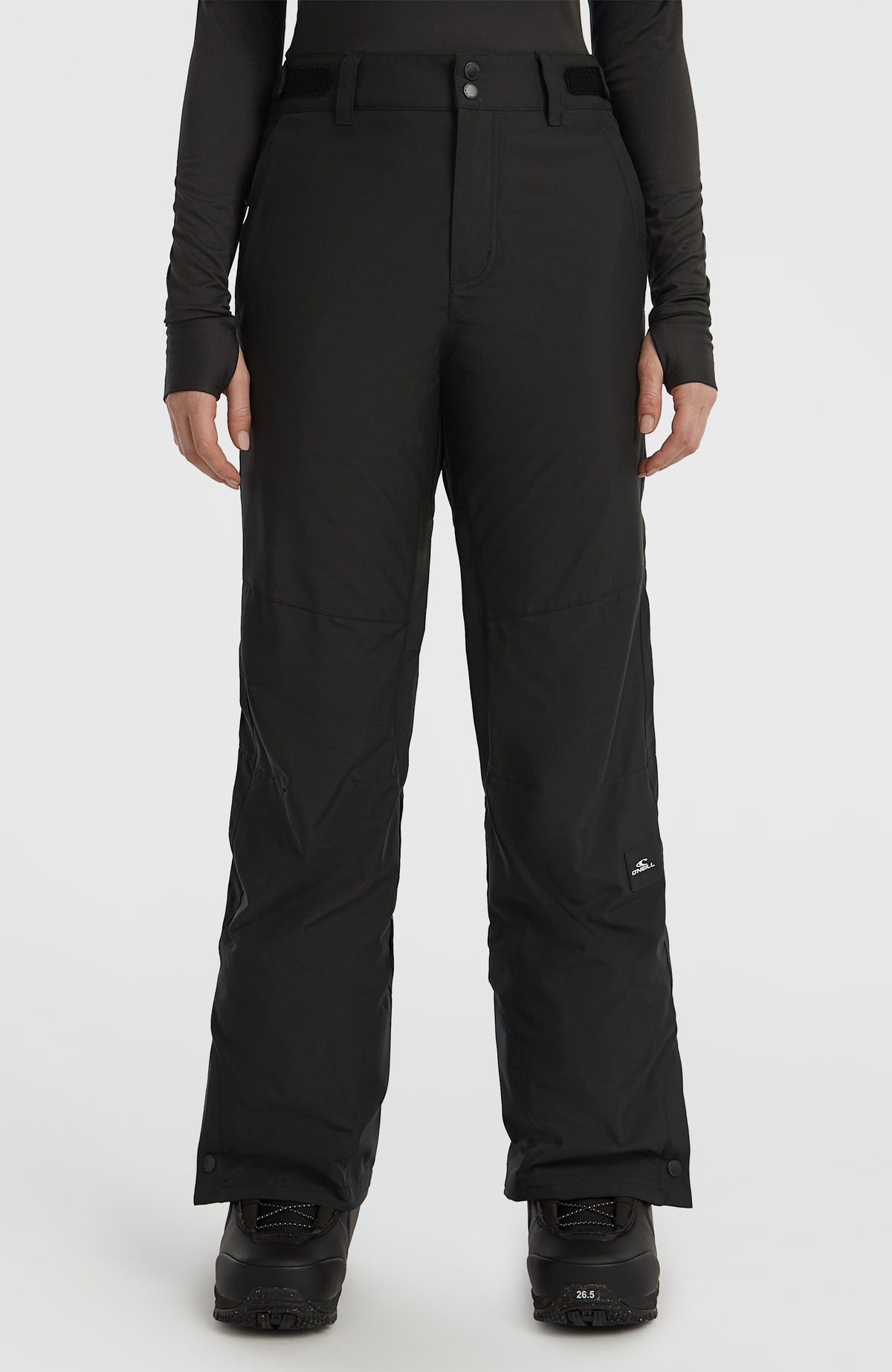 O'Neill FWC'Cruz Slim Skihose für Damen, schwarz, Vorderansicht am Model