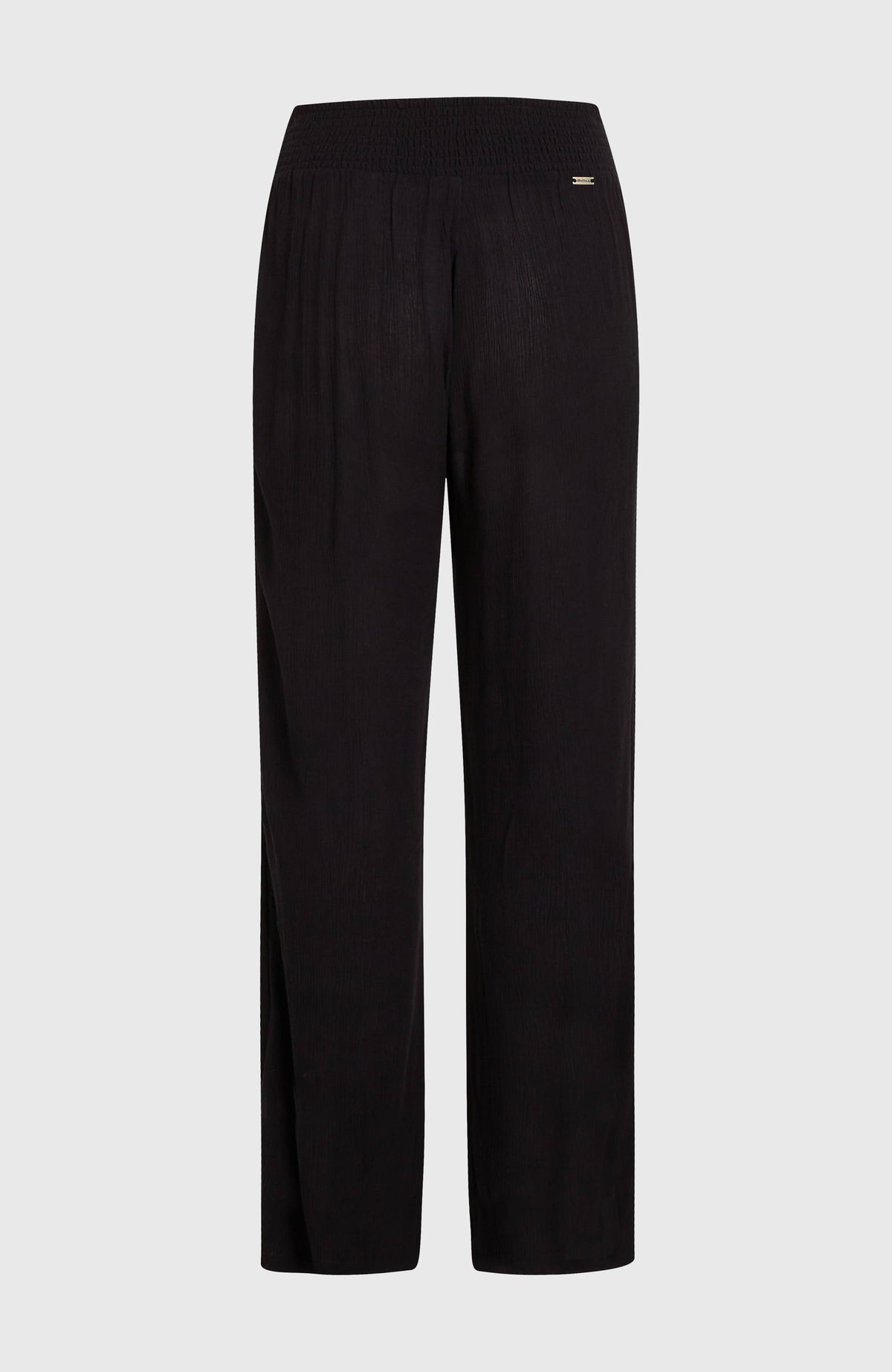 Johnny Hose mit gesmoktem Bund für Damen, schwarz, freigestellt von hinten