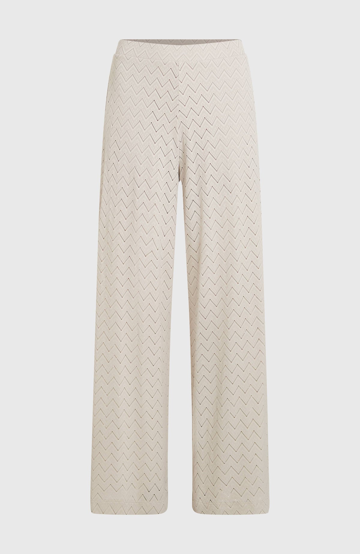 O'Riginals Wide-Leg Hose für Damen, weiß, freigestellt von vorne mit geradem Bund und weitem Bein