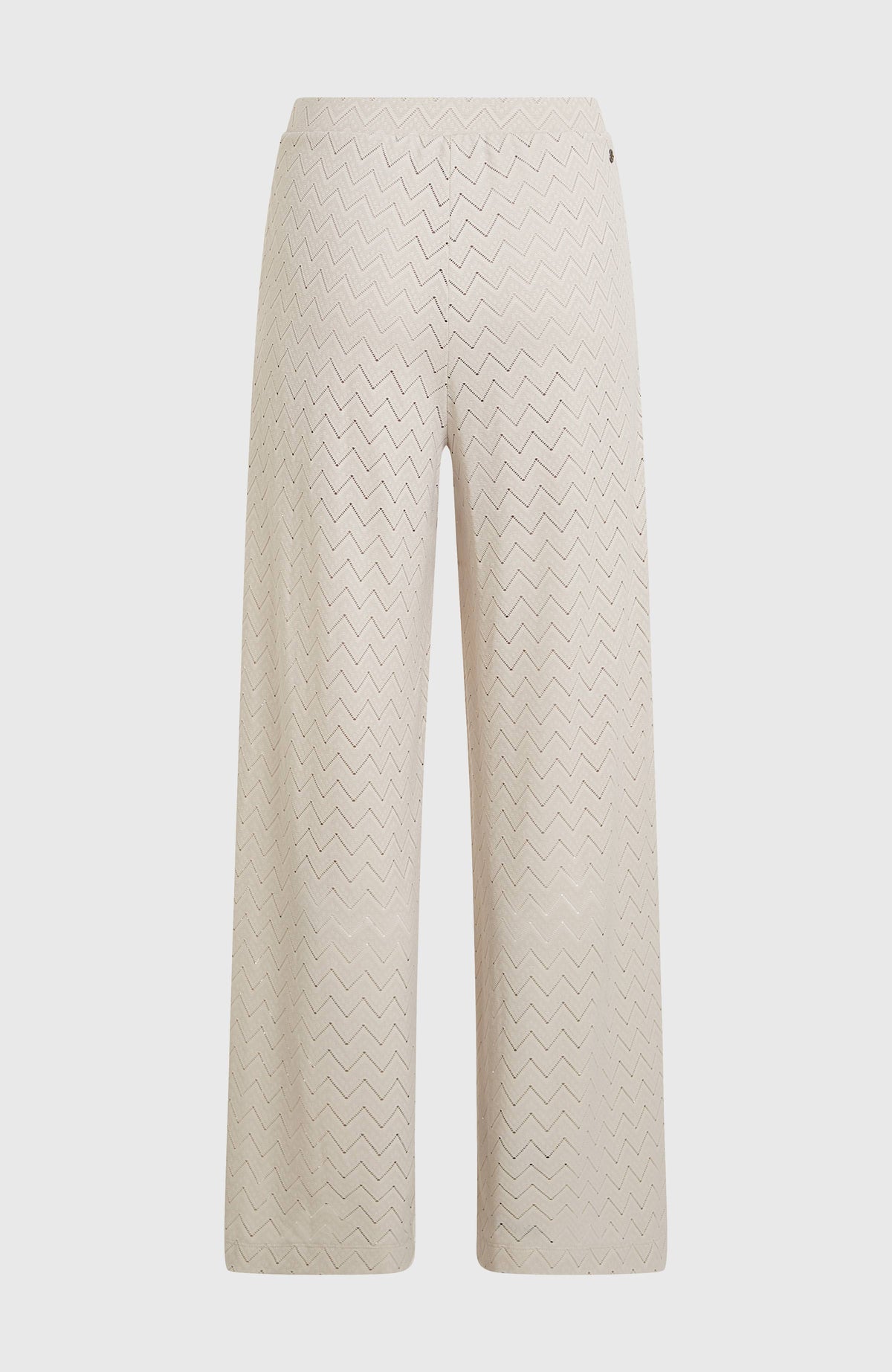 O'Riginals Wide-Leg Hose für Damen, weiß, freigestellt von hinten mit elastischem Bund