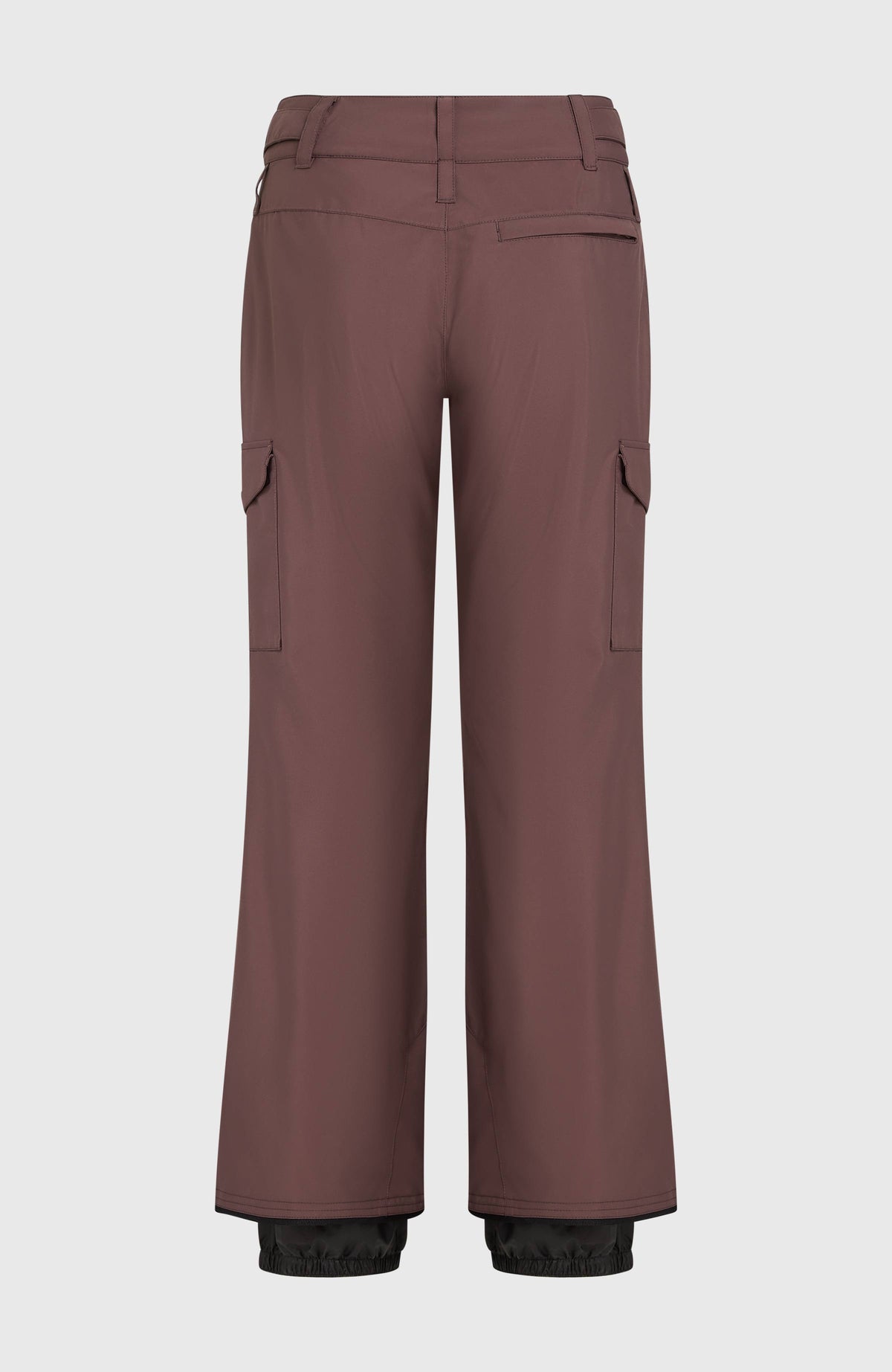 Lila FWC'Cruz Cargo-Skihose für Damen, freigestellt von hinten mit Gesäßtasche