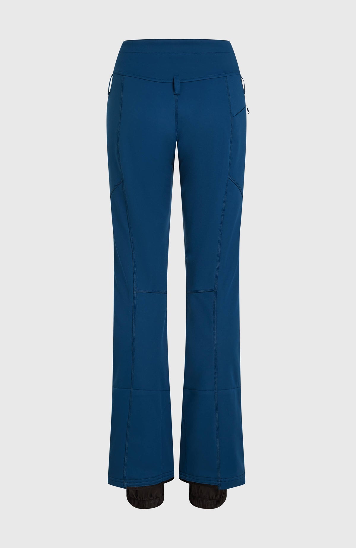 FWC'Cruz Softshell-Skihose für Damen, blau, freigestellt von hinten mit Ziernähten