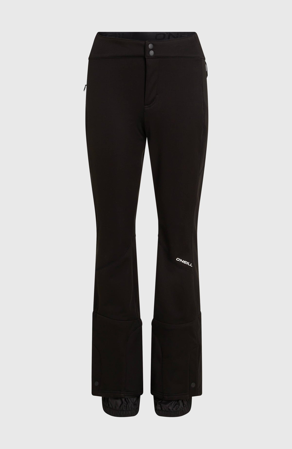 FWC'Cruz Softshell-Skihose für Damen in Schwarz, freigestellt von vorne