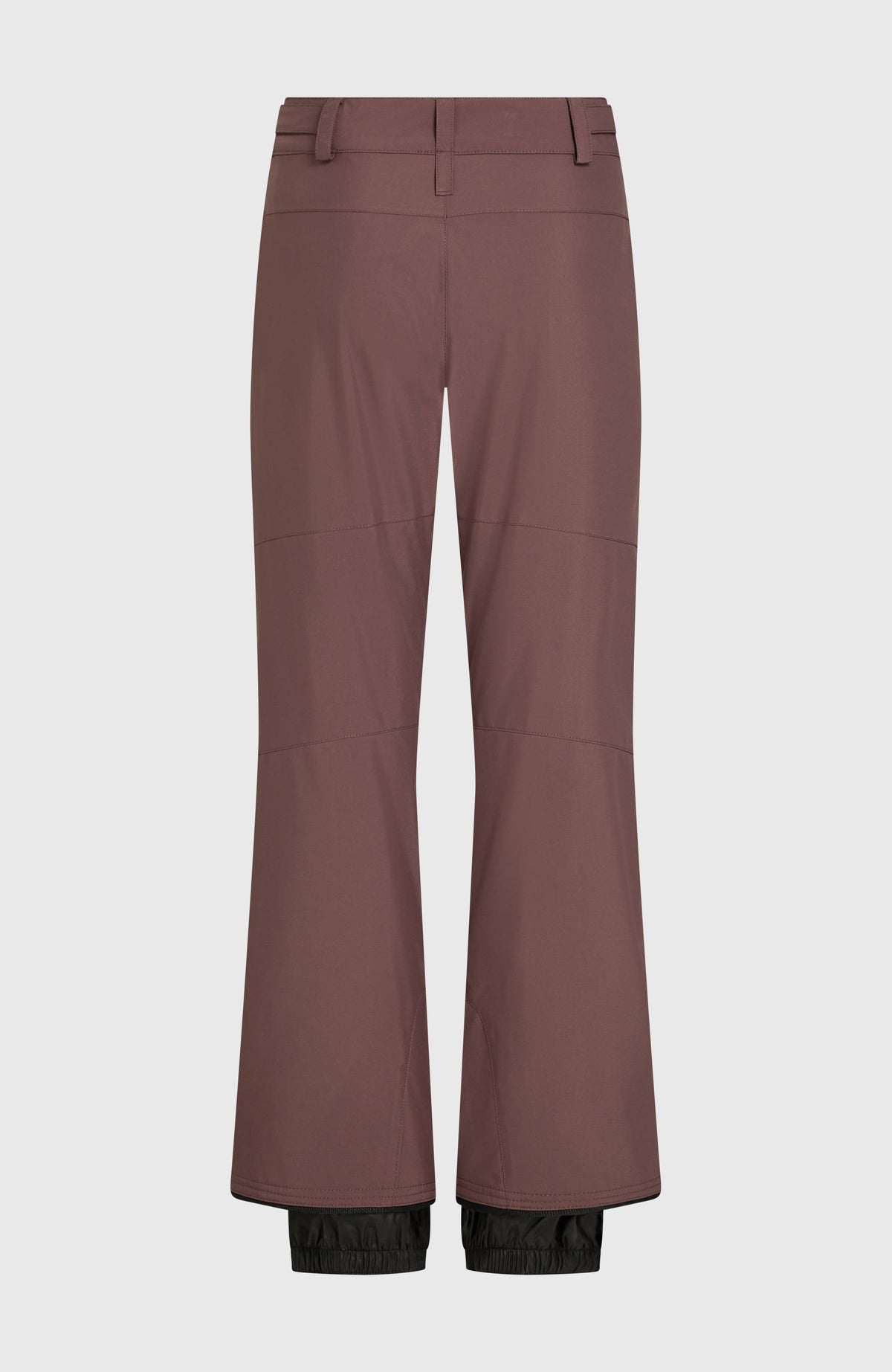 FWC'Cruz Regular Skihose für Damen in Lila, freigestellt von hinten mit Gürtelschlaufen und elastischem Saum