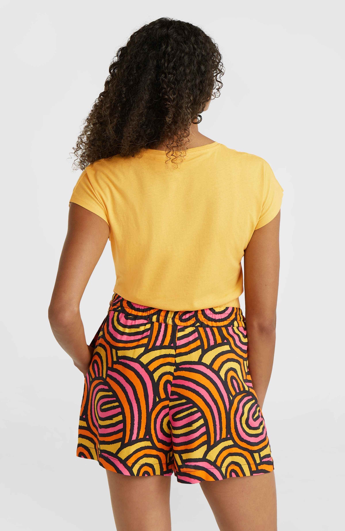 Amiri Beach Shorts | Orange Rainbow Stripe