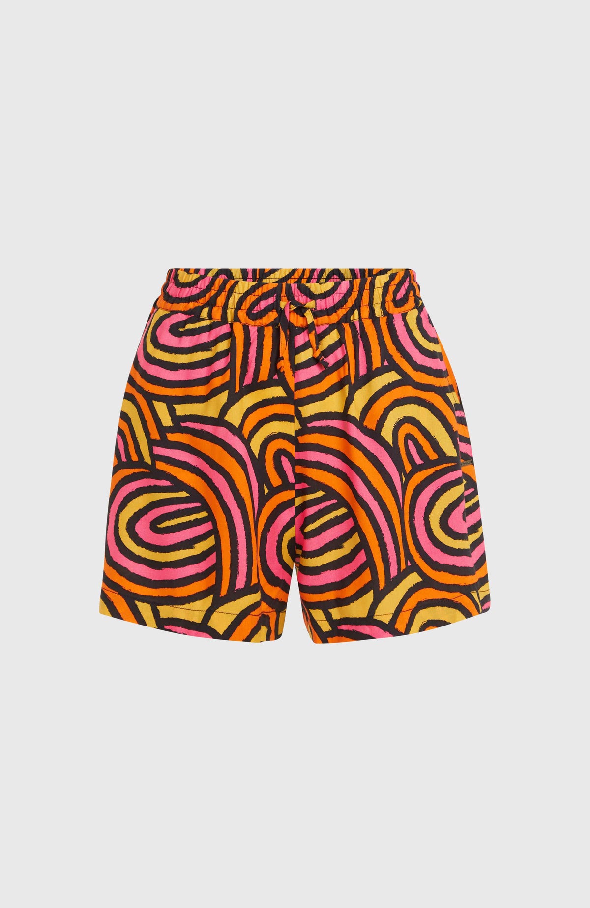Amiri Beach Shorts | Orange Rainbow Stripe