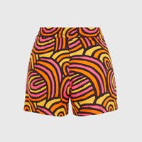 Amiri Beach Shorts | Orange Rainbow Stripe