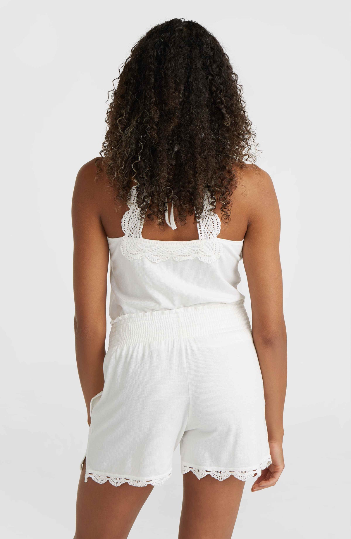 Essentials Ava Smocked Shorts | Snow White