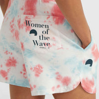 Women of the Wave Sweatshorts | Pink Ice Cube Tie Dye