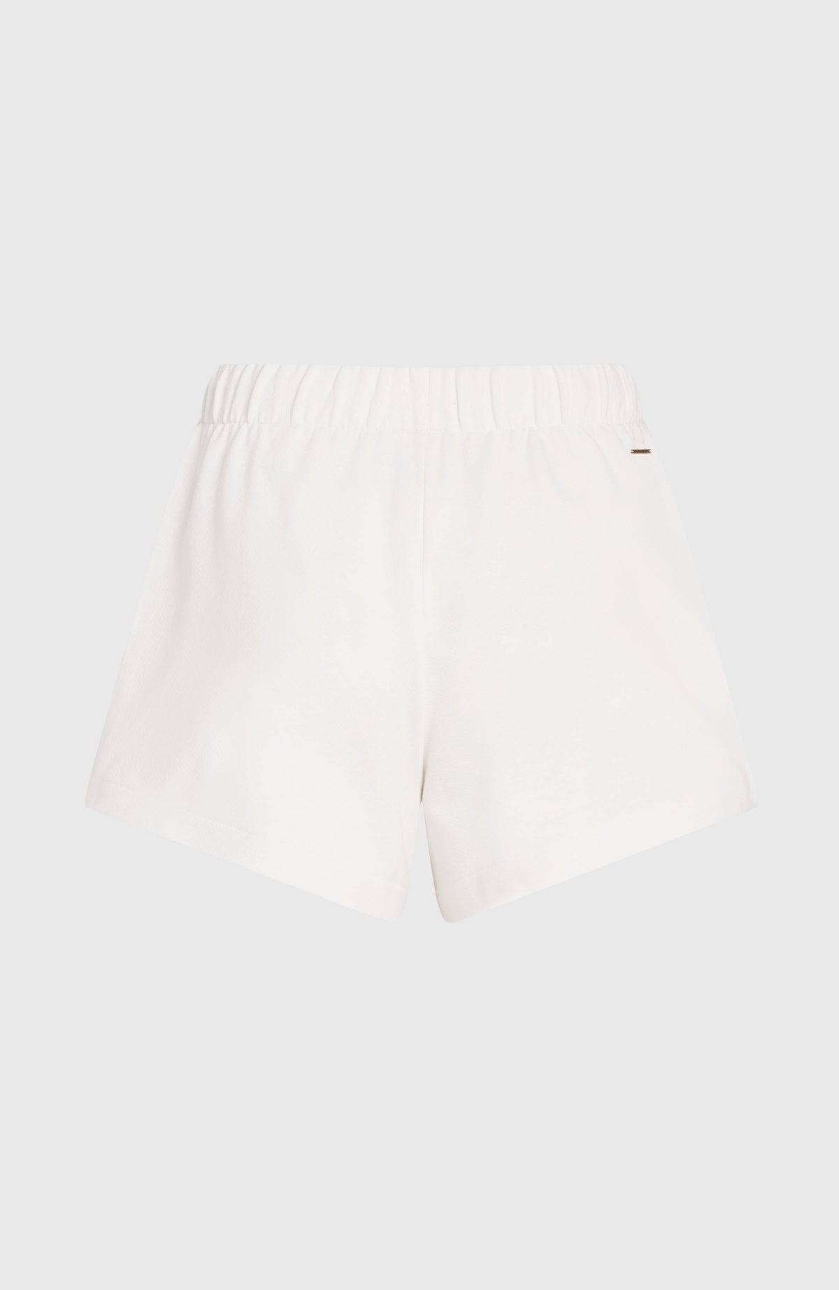 Women of the Wave Sweatshorts für Damen, beige, freigestellt von hinten, elastischer Bund