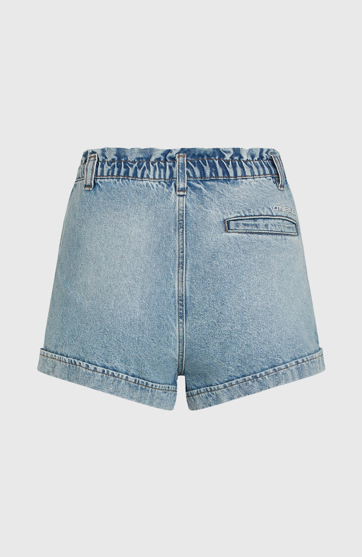 Tasia Paperbag Shorts | Denim Blue