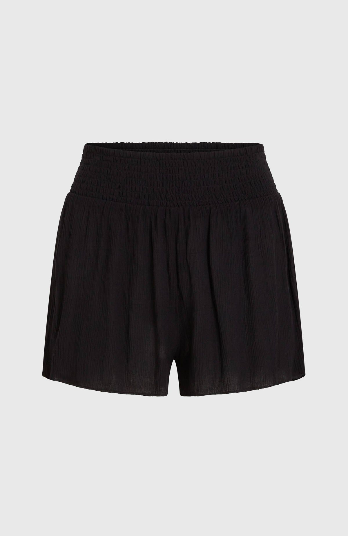 Johnny Smocked Waist Shorts | Black Out