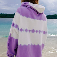 Women Of The Wave Kapuzenpullover | Purple Tie Dye