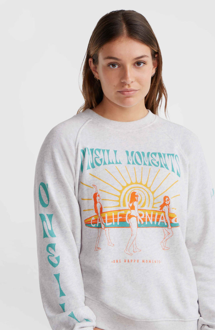 O'Neill Beach Vintage Crew Sweatshirt | White Melange