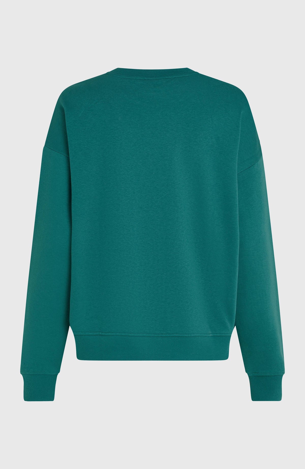 Summer Must-Have Crewneck Sweatshirt für Damen, grün, freigestellt von hinten