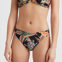 Rita Bikini Hose | Black Tropical Flower