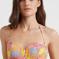 Havaa Bikini Oberteil | Yellow Scarf Print