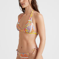 Marga Bikini-Top | Yellow Scarf Print