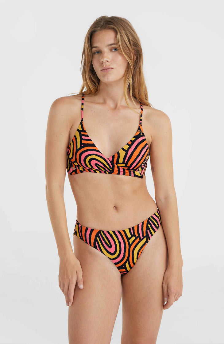 Baay Maoi Bikini-Set | Orange Rainbow Stripe