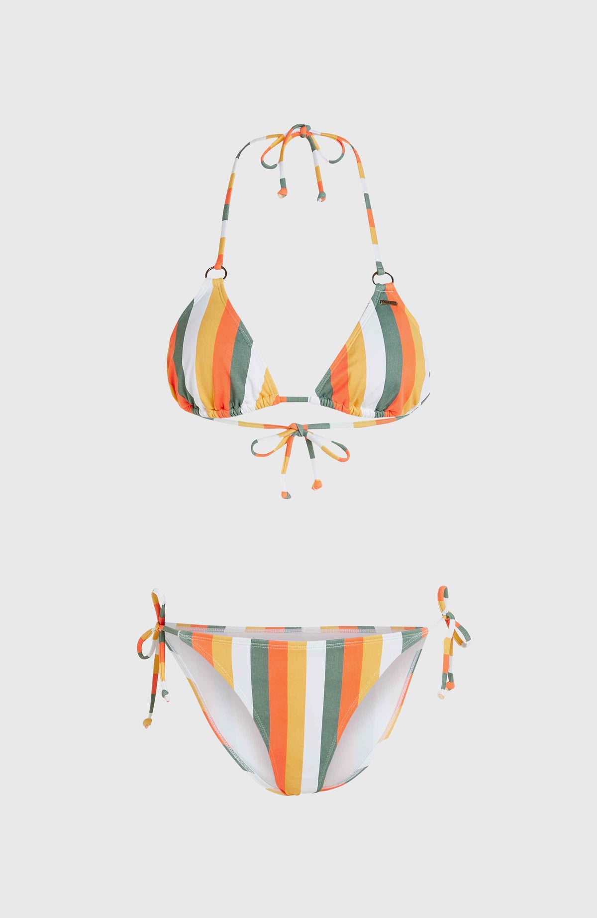 Capri Bondey Bikini-Set | Orange Multistripe