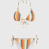 Capri Bondey Bikini-Set | Orange Multistripe