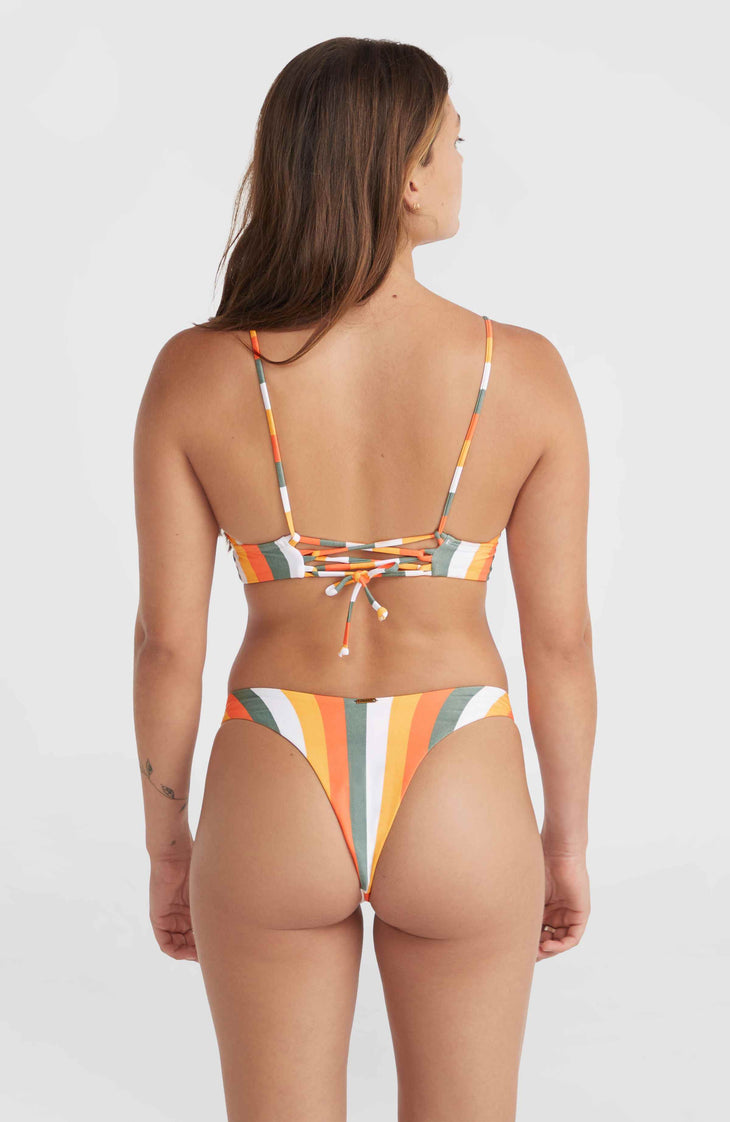 Wave Skye Bikini-Set | Orange Multistripe