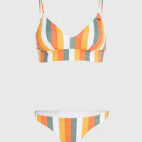 Wave Skye Bikini-Set | Orange Multistripe