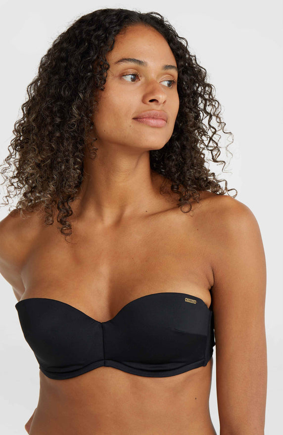 Knot Bandeau Matira Bikini-Set | Yellow Animal Blur