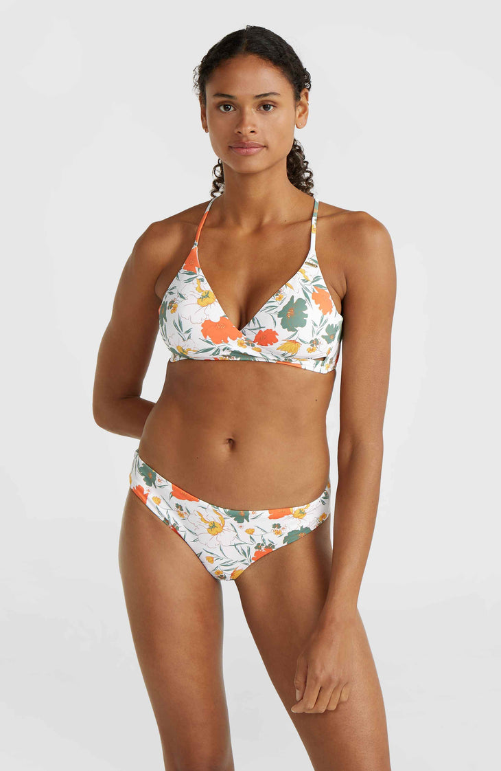 Baay Bikini-Oberteil | White Tropical Flower