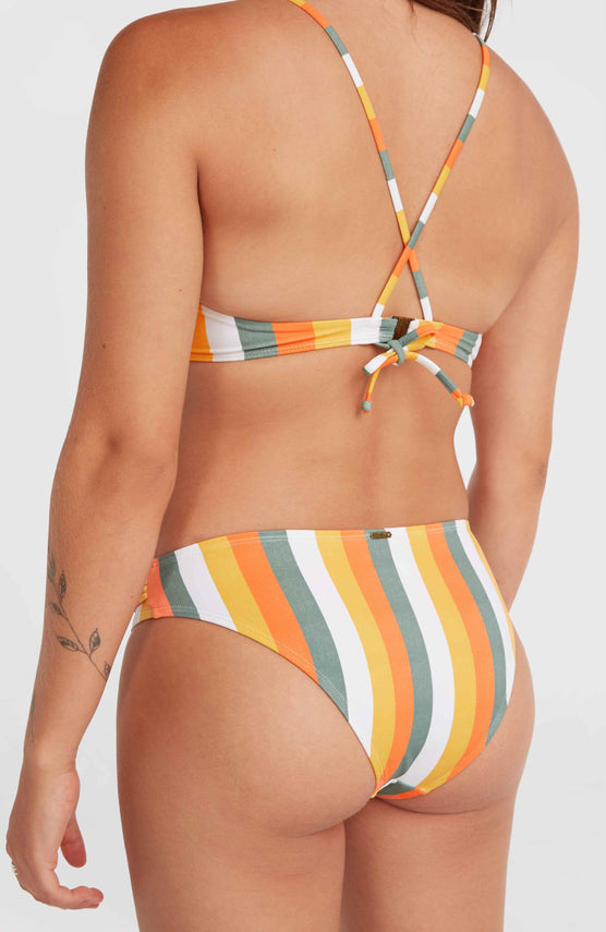 Cruz Bikinihose | Orange Multistripe