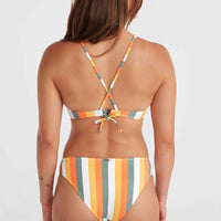 Cruz Bikinihose | Orange Multistripe