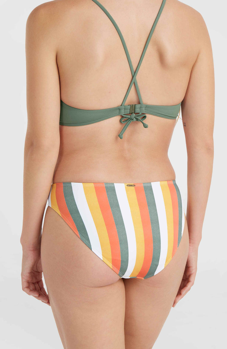 Rita Bikinihose | Orange Multistripe