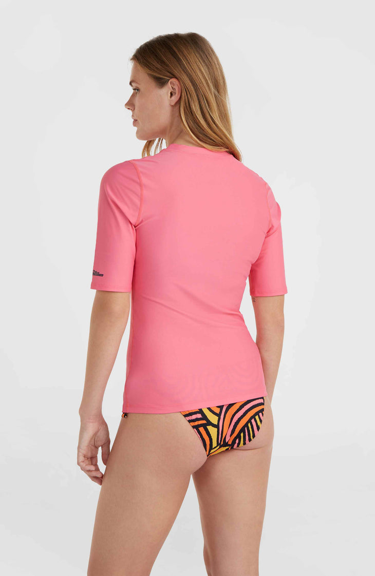 Essentials Bidart Shortsleeve-Schwimmshirt | Perfectly Pink